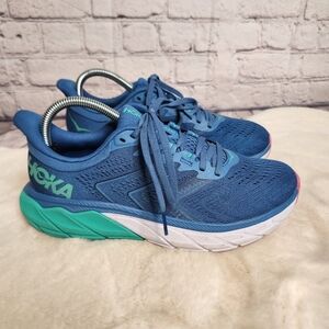 HOKA ONE ONE Arahi 5 Lightweight Sneakers Blue Atlantic US Size 8.5 Excellent!